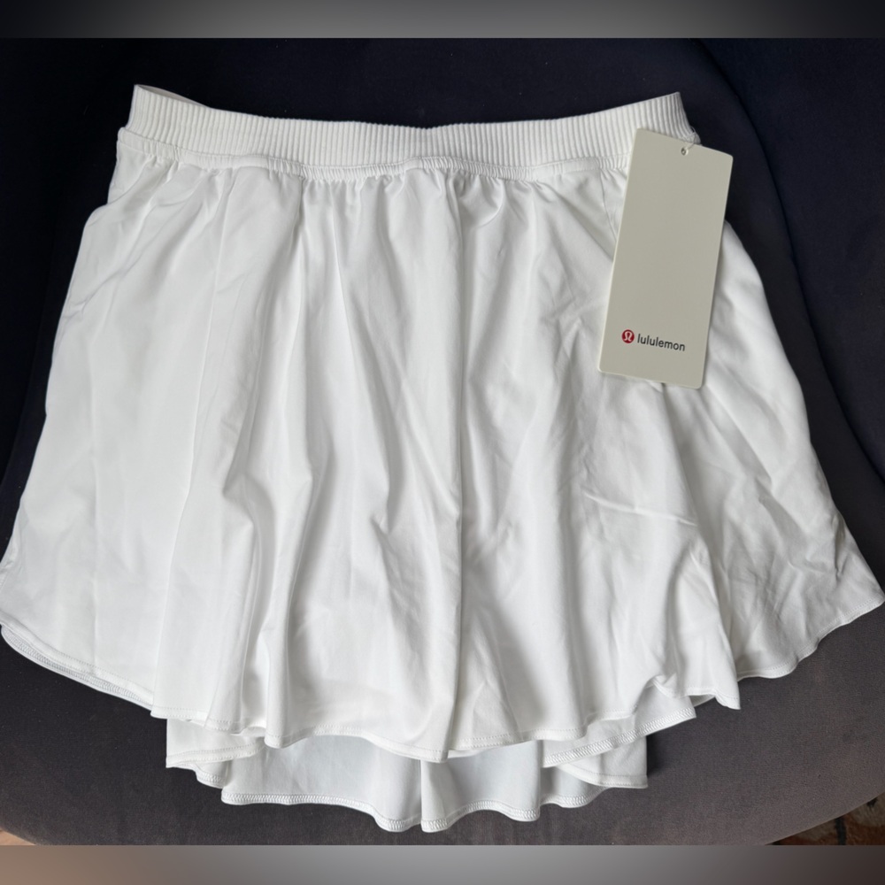 Lululemom White Tennis Skirt